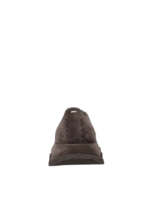 Stringate  modello FRANK in camoscio THE-ANTIPODE | FRANK 405DARK BROWN